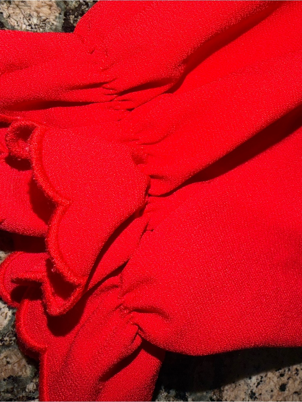 Pomander Place Red Ruffle-Trim Midi Dress - Picture 5 of 6